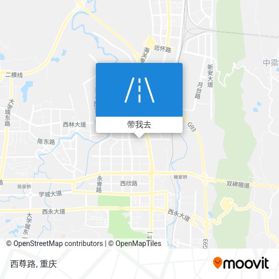 西尊路地图