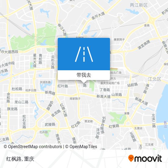 红枫路地图
