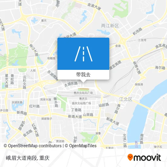 峨眉大道南段地图