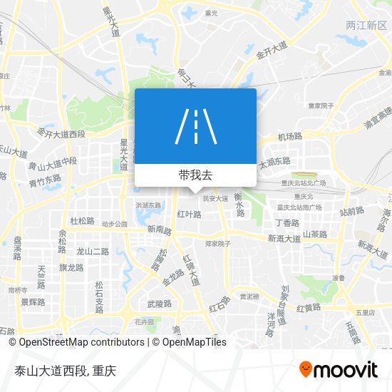 泰山大道西段地图