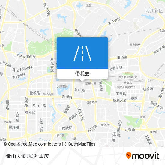 泰山大道西段地图