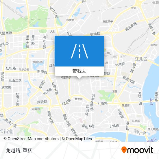 龙越路地图