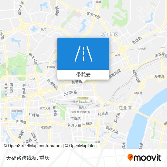 天福路跨线桥地图