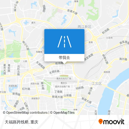 天福路跨线桥地图