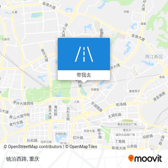 镜泊西路地图