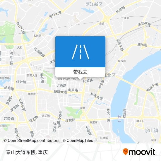 泰山大道东段地图