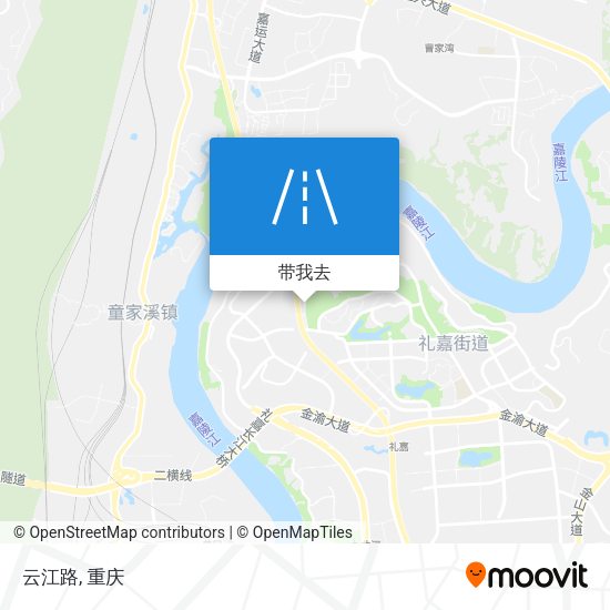 云江路地图