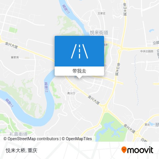 悦来大桥地图