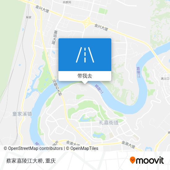 蔡家嘉陵江大桥地图