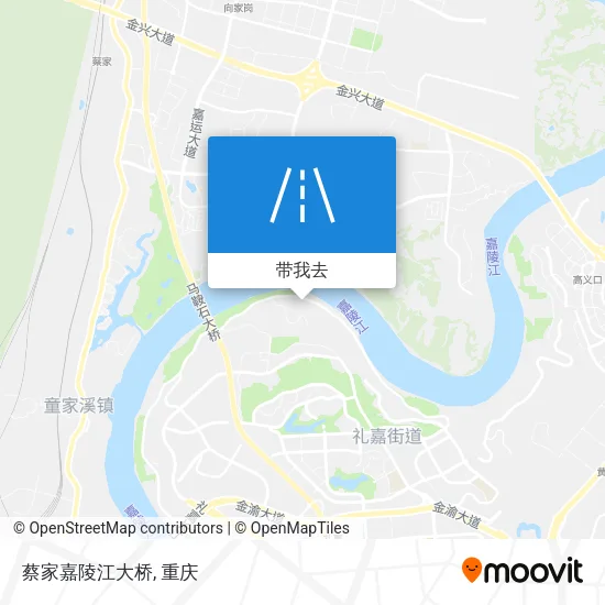 蔡家嘉陵江大桥地图