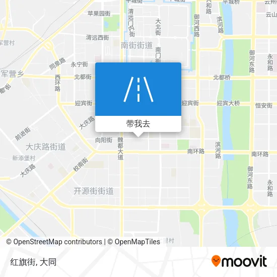 红旗街地图