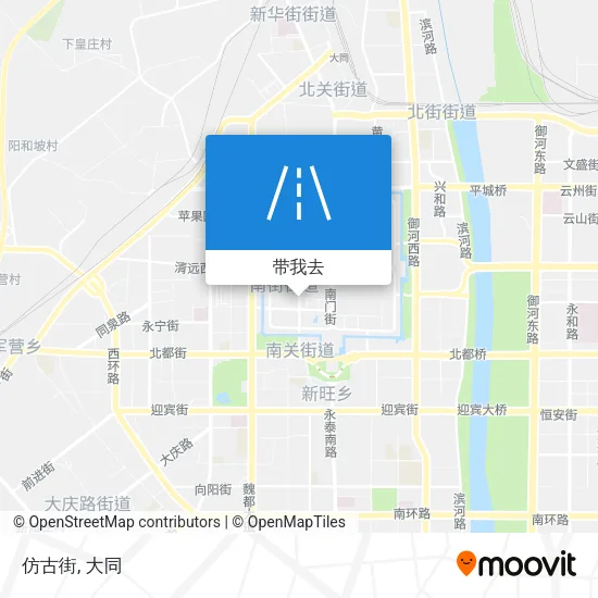 仿古街地图