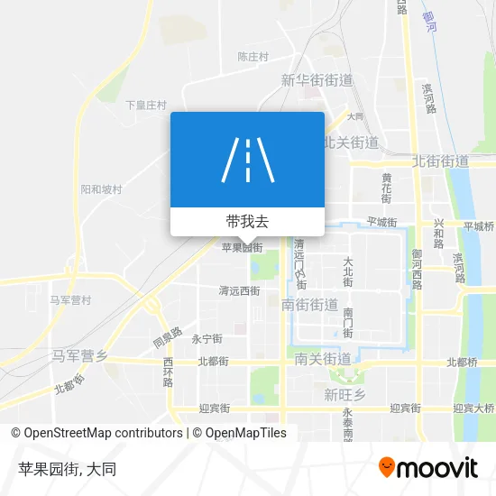 苹果园街地图