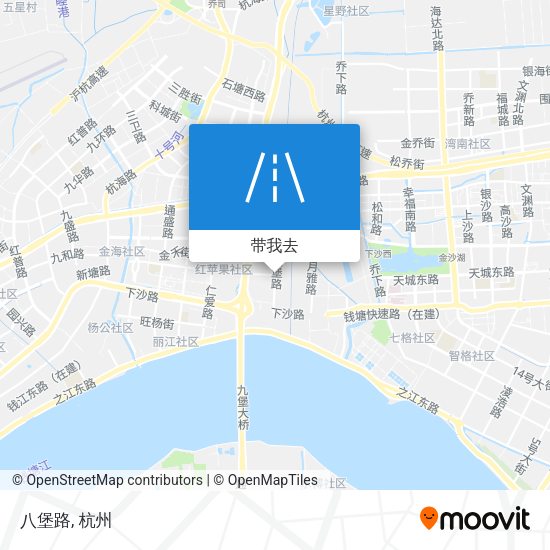 八堡路地图