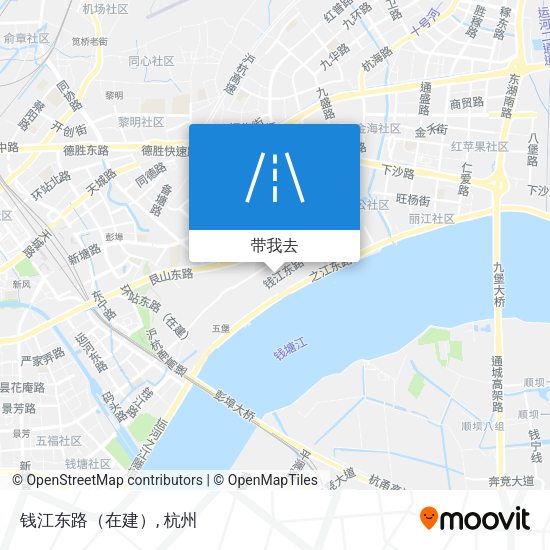 钱江东路（在建）地图