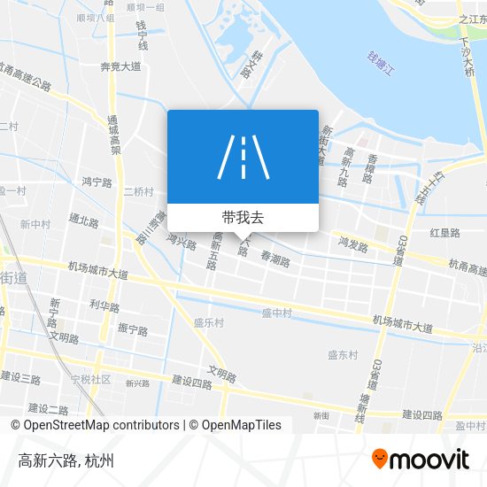 高新六路地图