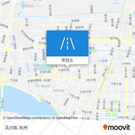 高沙路地图