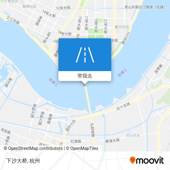 下沙大桥地图