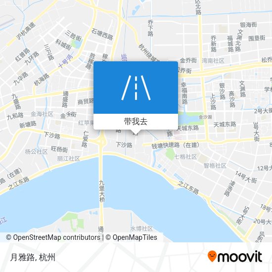 月雅路地图