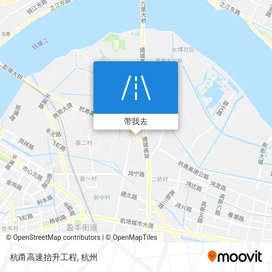 杭甬高速抬升工程地图
