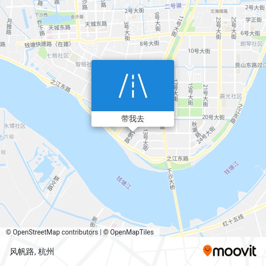 风帆路地图