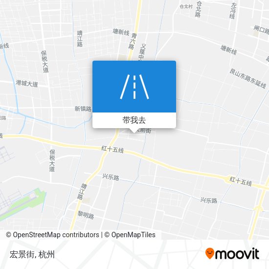宏景街地图