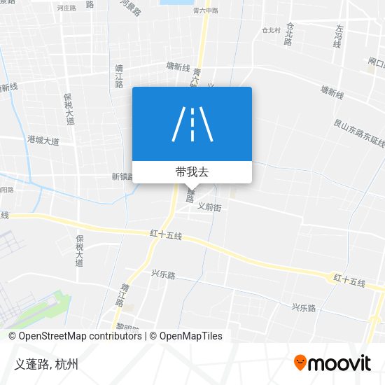 义蓬路地图