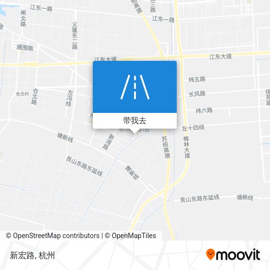 新宏路地图