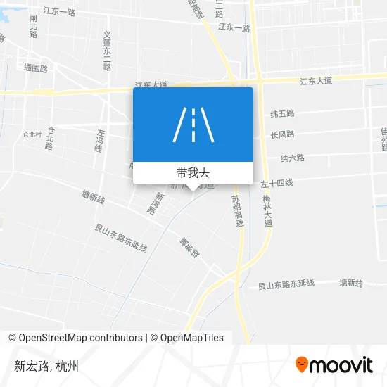 新宏路地图