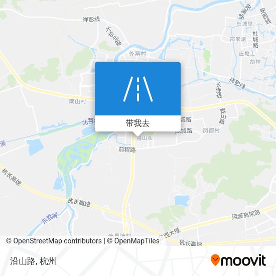 沿山路地图