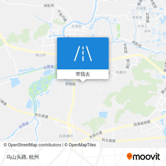 乌山头路地图