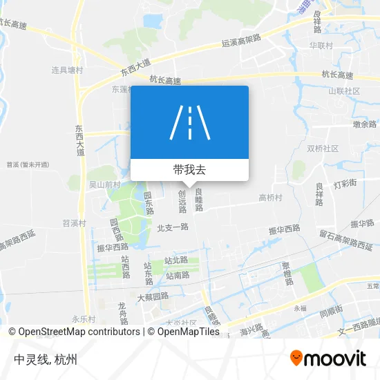 中灵线地图