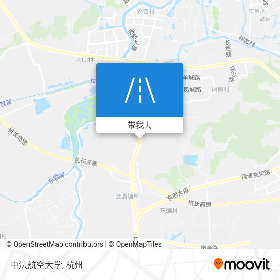 中法航空大学地图