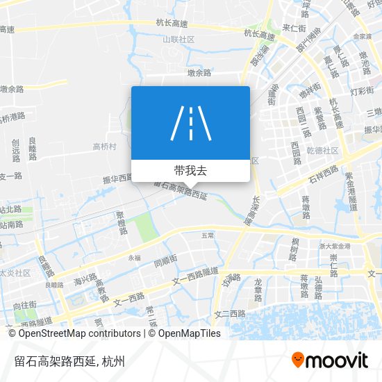 留石高架路西延地图