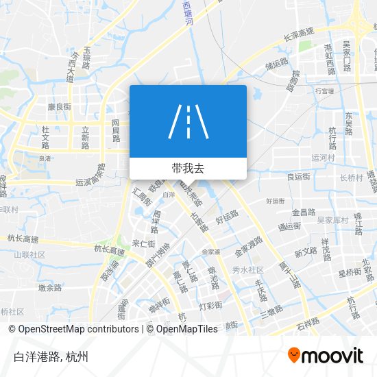 白洋港路地图
