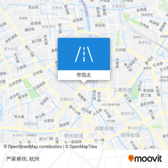 严家桥街地图