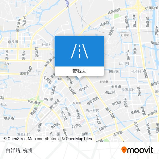白洋路地图