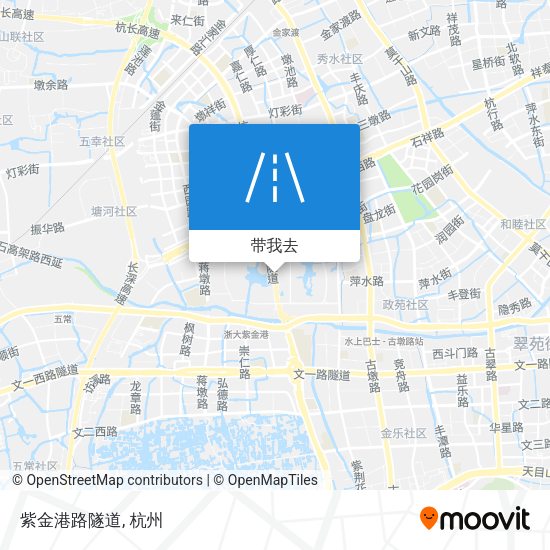 紫金港路隧道地图