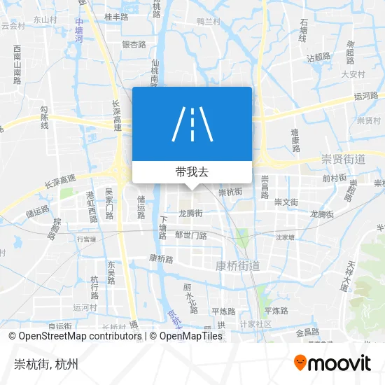 崇杭街地图