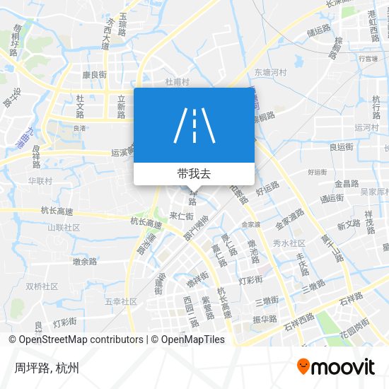 周坪路地图