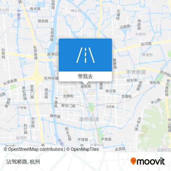 沾驾桥路地图