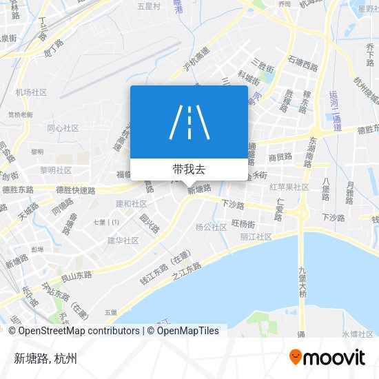 新塘路地图
