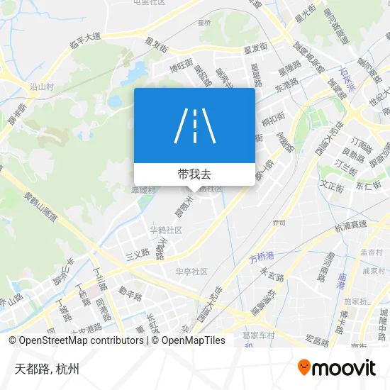 天都路地图