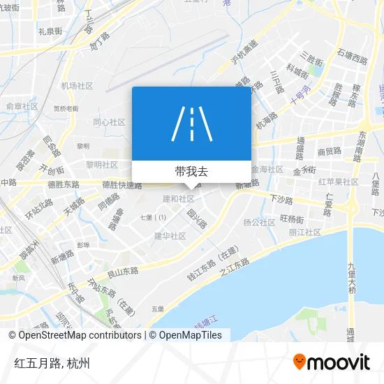 红五月路地图