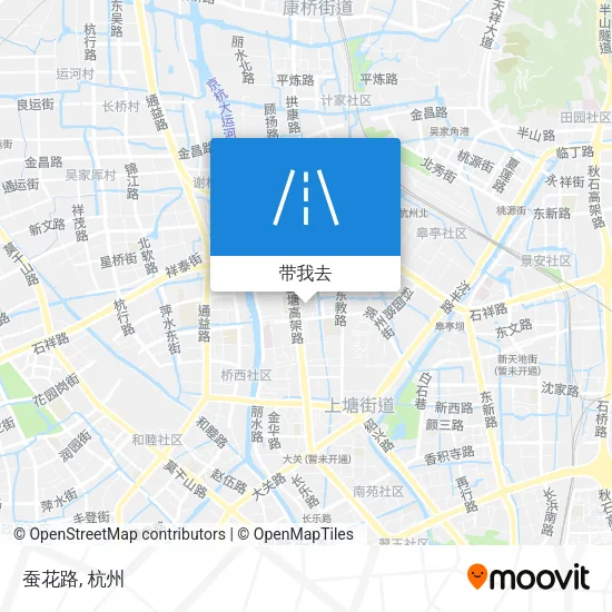 蚕花路地图