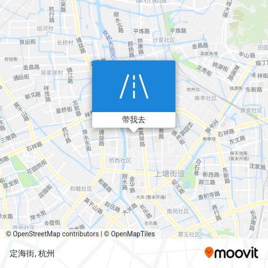 定海街地图