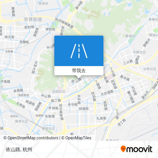 依山路地图