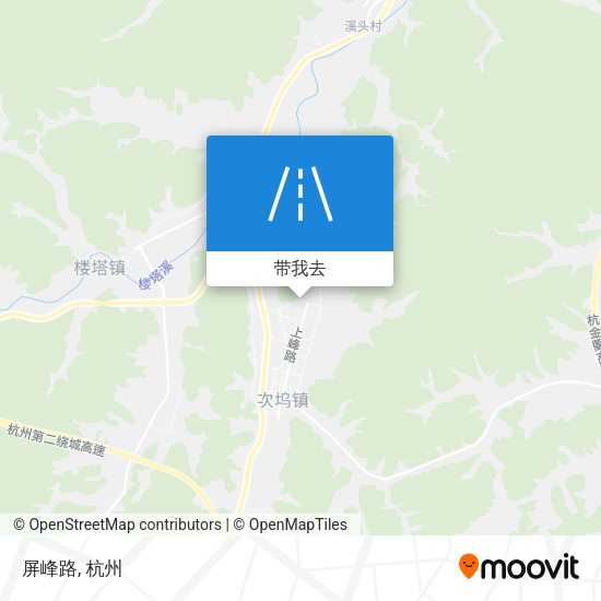 屏峰路地图