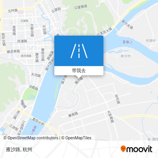 雁沙路地图