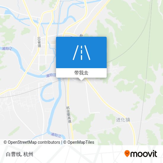 白曹线地图